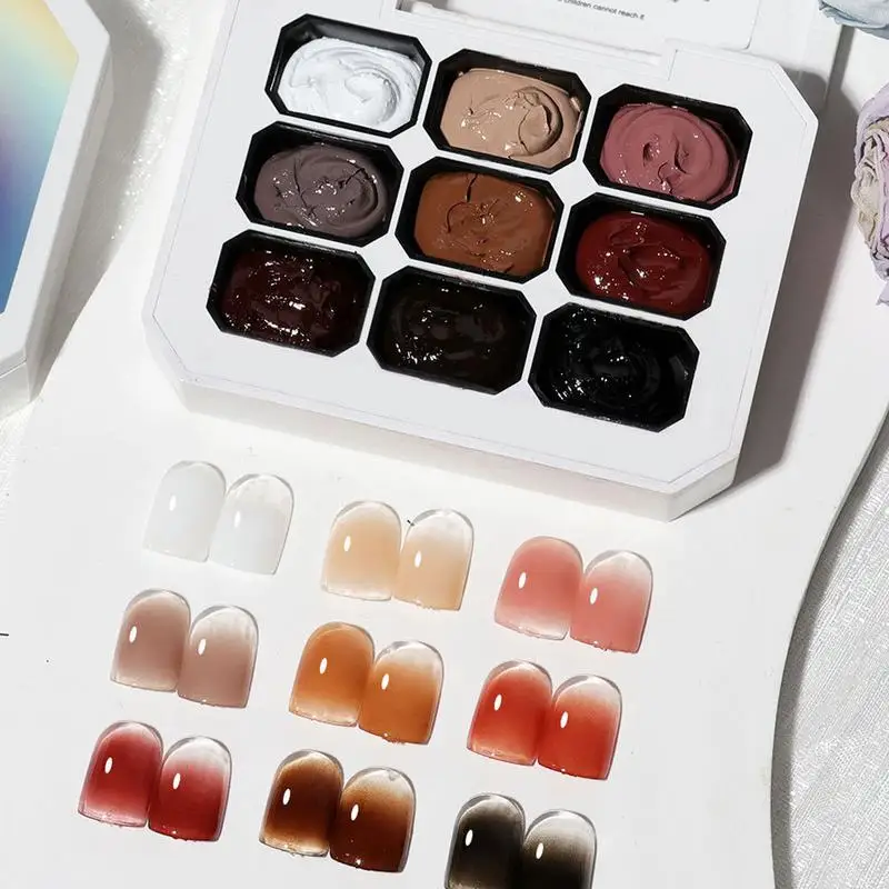 Color Nail Painting Gel Colorful Painting Nail Arts Varnish Semi Permanent Polish Gel Nail UV Nail Gel Top Coat Manicure