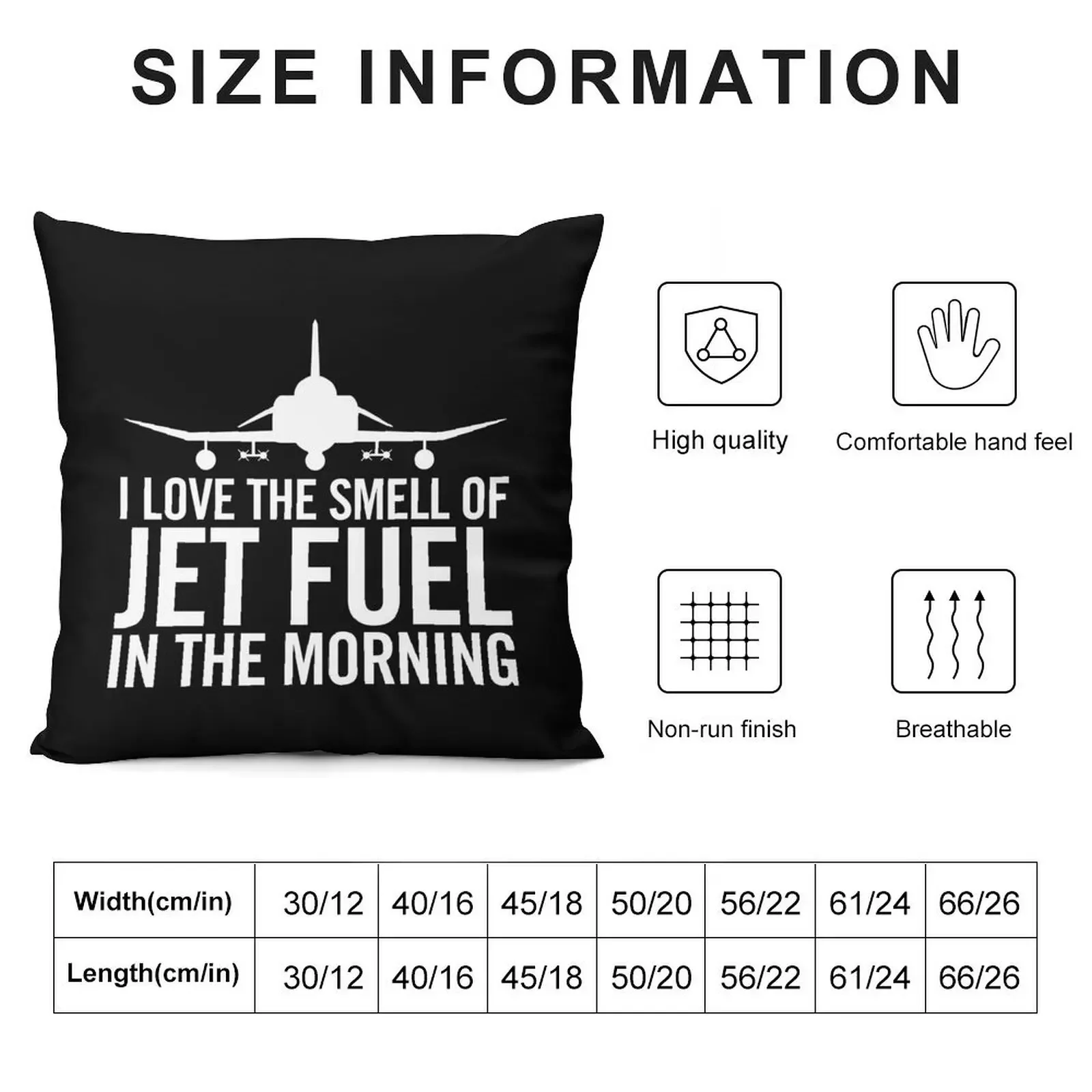 I Love the Smell of Jet Fuel in the Morning F-4 Phantom II Military Fighter Jet Aircraft Throw Pillow