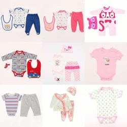 Doll Clothes For 18-22Inch Reborn Doll 45-55cm Reborn Baby Toddler Doll retooling Clothes Accessories Cute Dress