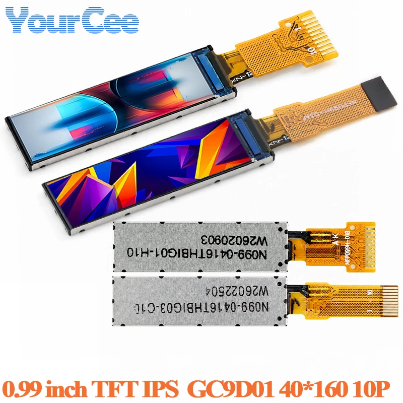 0.99 Inch TFT Display HD IPS LCD Full Color Bare Screen 0.99