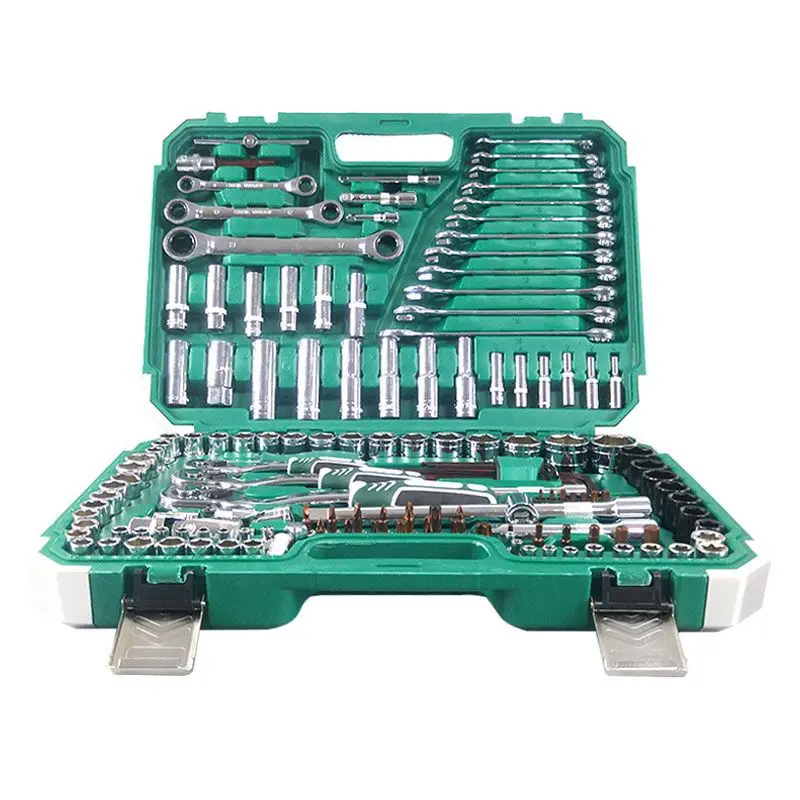 72 teeth 151PCS socket set chromium vanadium steel car repair auto body toolbox manual automotive repairs