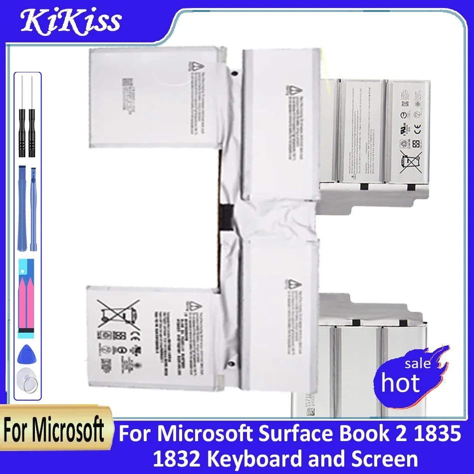 

G3HTA050H G3HTA048H Аккумулятор для Microsoft Surface Book 2 1832 централизованная/1835 Дискретная Видеоверсия 15 дюймов клавиатура/экран