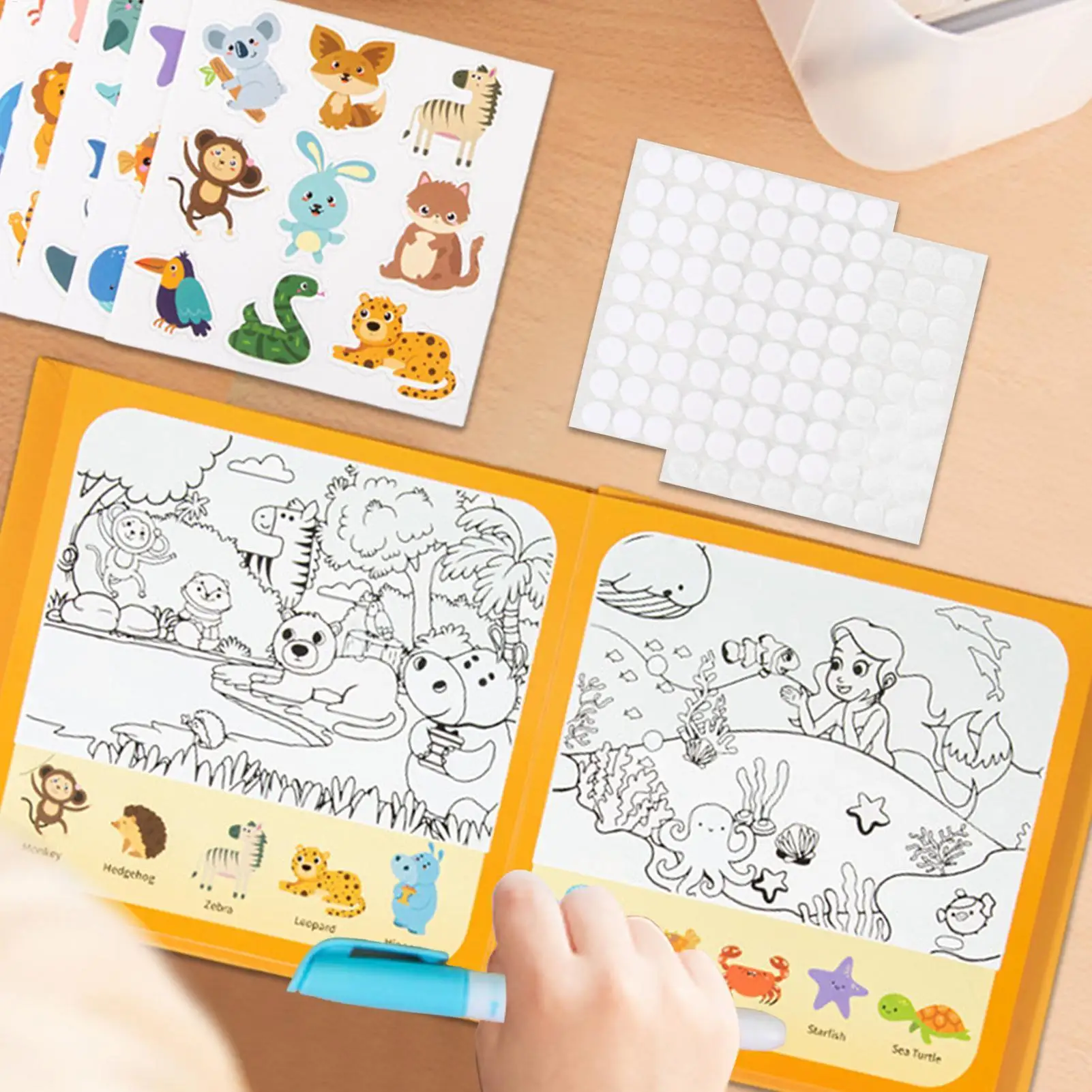 Mata do malowania wodą wielokrotnego użytku, interaktywna zabawka dla dzieci, tablica do pisania i malowania dla przedszkola, domu, dla dziewczynek i chłopców.