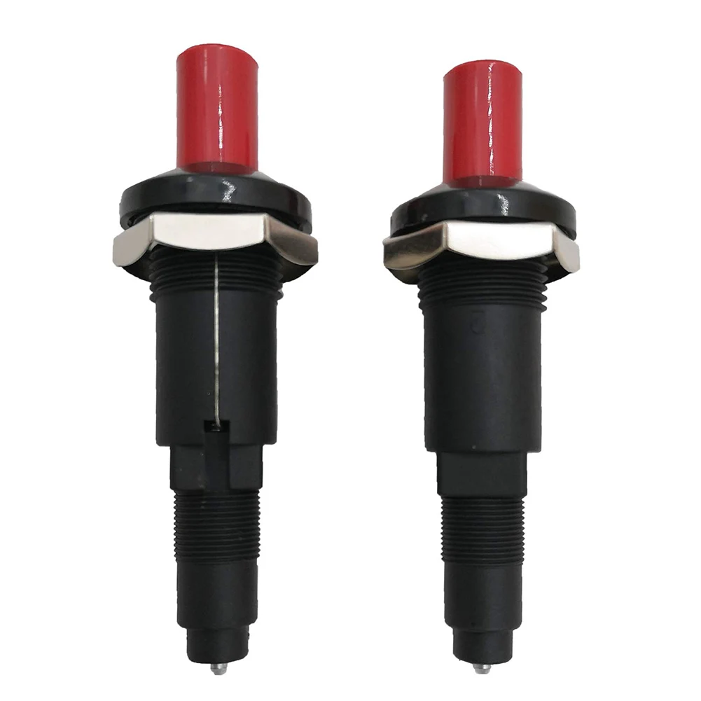 2pcs Gas Heater Outlet Piezo Plug Button Igniter Gas Heater Igniter Spark Plug For Outdoor Camping Picnic Stove Accessories