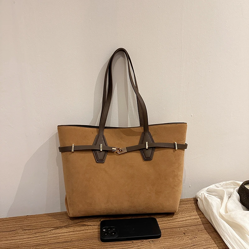 سعة كبيرة جودة فو الجلد المدبوغ حقيبة كتف الصلبة الخصر حقيبة يد عادية رائجة البيع حقائب للنساء Bolsas Femininas #2