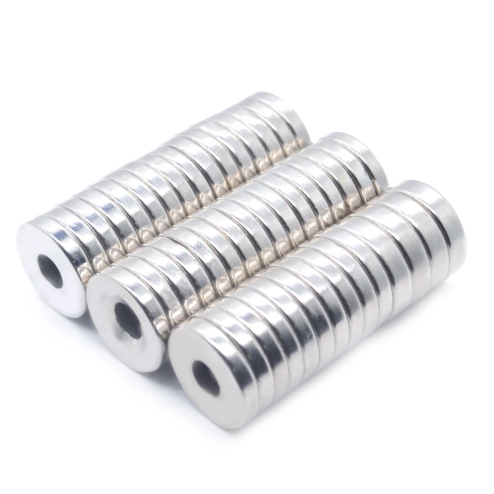 1-5000 PCS 15X3-5mm N35 NdFeB Diameter Magnet 15X3mm Hole 5 mm Small Round Countersunk Magnets Neodymium Disc Magnetic 15*3-5 mm