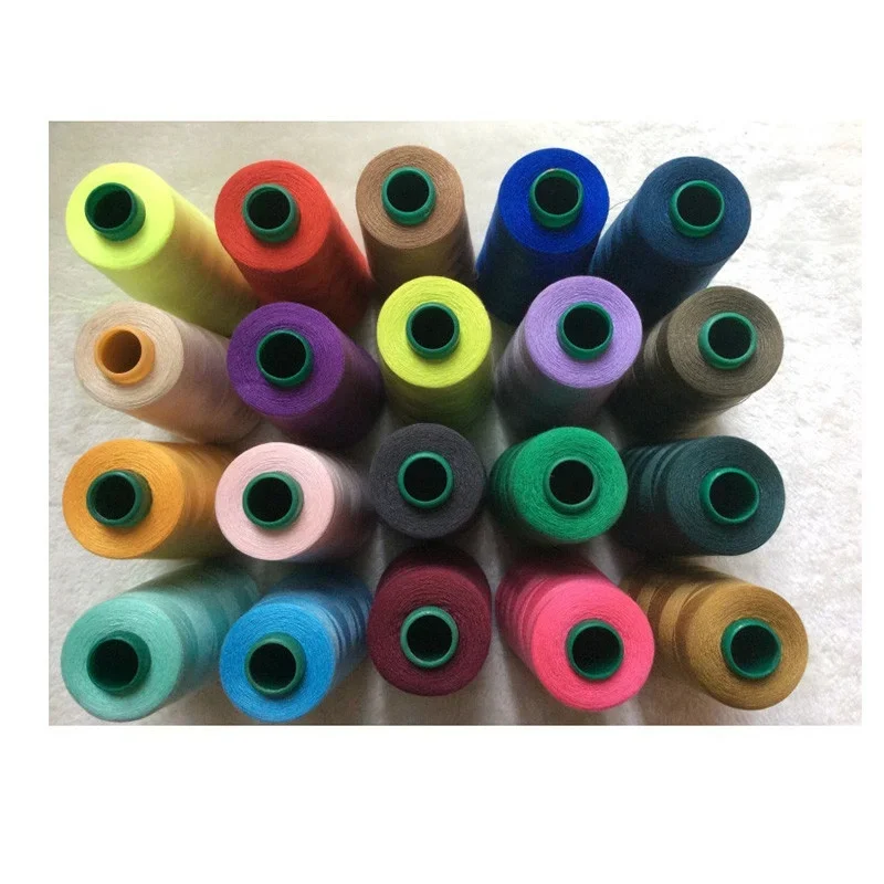 17 Colors 3000 Yards Overlocking Sewing Machine Industrial Polyester Thread Metre Cones