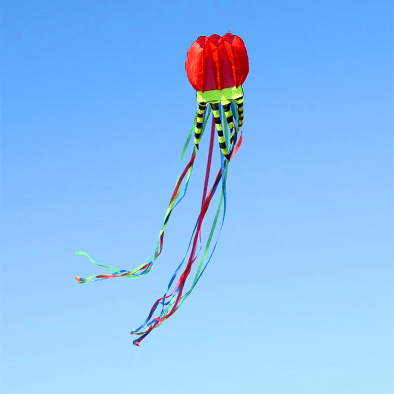 free shipping jellyfish kite flying soft kite reel for adults kites walk in sky octopus kites Paragliding dragon fly sports toys