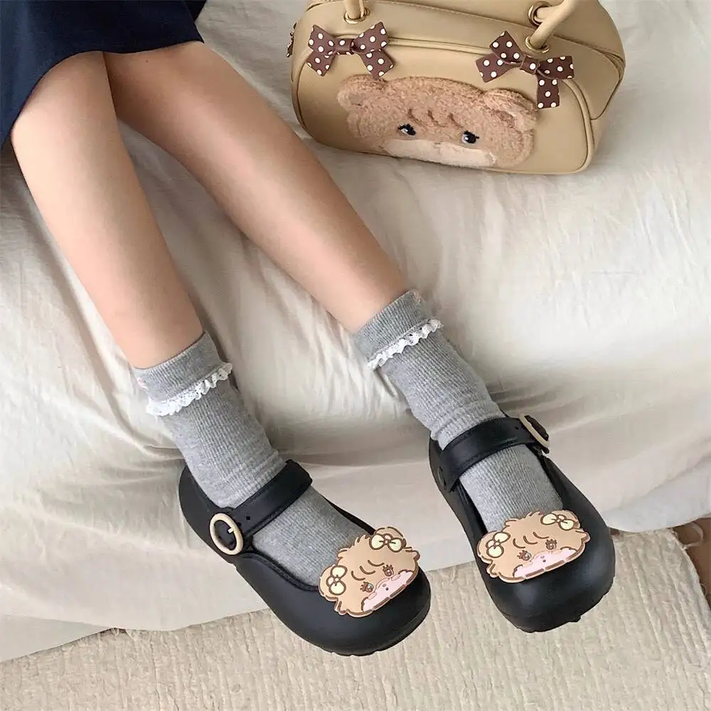 

2025 New Fashion Soft Soled Mary Jane Shoes Women's Versatile Ballet Flats Bear Mikko Collaboration Lo Shoes for Summer