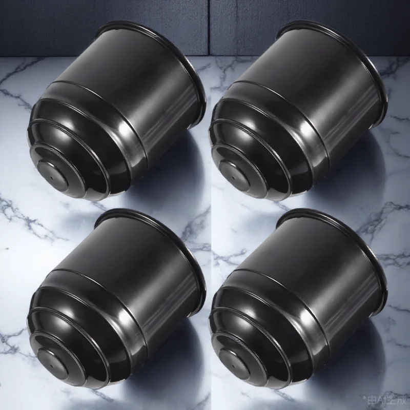 

4pcs Universal Towing Hitch Cover Dustproof Trailer Ball Protective Cap With Locking Ring Sandproof Corrosion Resistant Easy