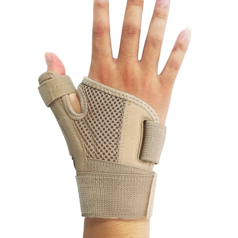 Férula Flexible para la muñeca, soporte para el pulgar para la artritis tendinitis, Protector transpirable para el pulgar, se adapta a la mano