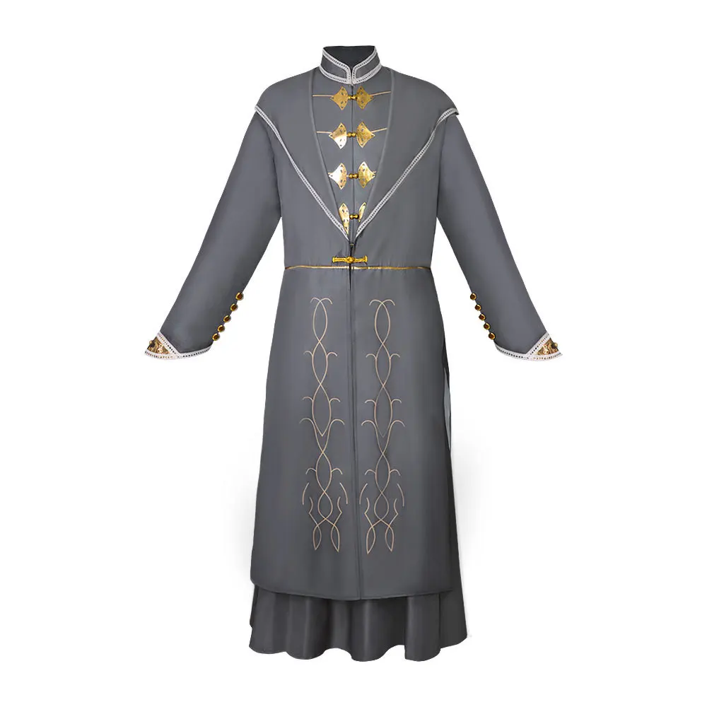 

Man Albus Brian Dumbledore Cosplay Costume Gray Outfits Halloween Carnival Cosplay Albus Dumbledore Customized Clothes