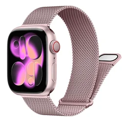 Magnetic Loop Strap For Apple Watch Band 40mm 44mm 45mm 41mm 42mm 46mm Correa Bracelet iWatch Series 11 10 9 8 SE 7 6 Ultra 49mm