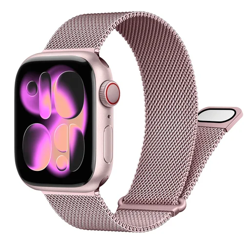 Correa de bucle magnético para Apple Watch, banda de 40mm, 44mm, 45mm, 41mm, 42mm, 38mm, pulsera para Series iWatch 3, 4, 5, 6, SE, 7, 8, 9, Ultra 49mm