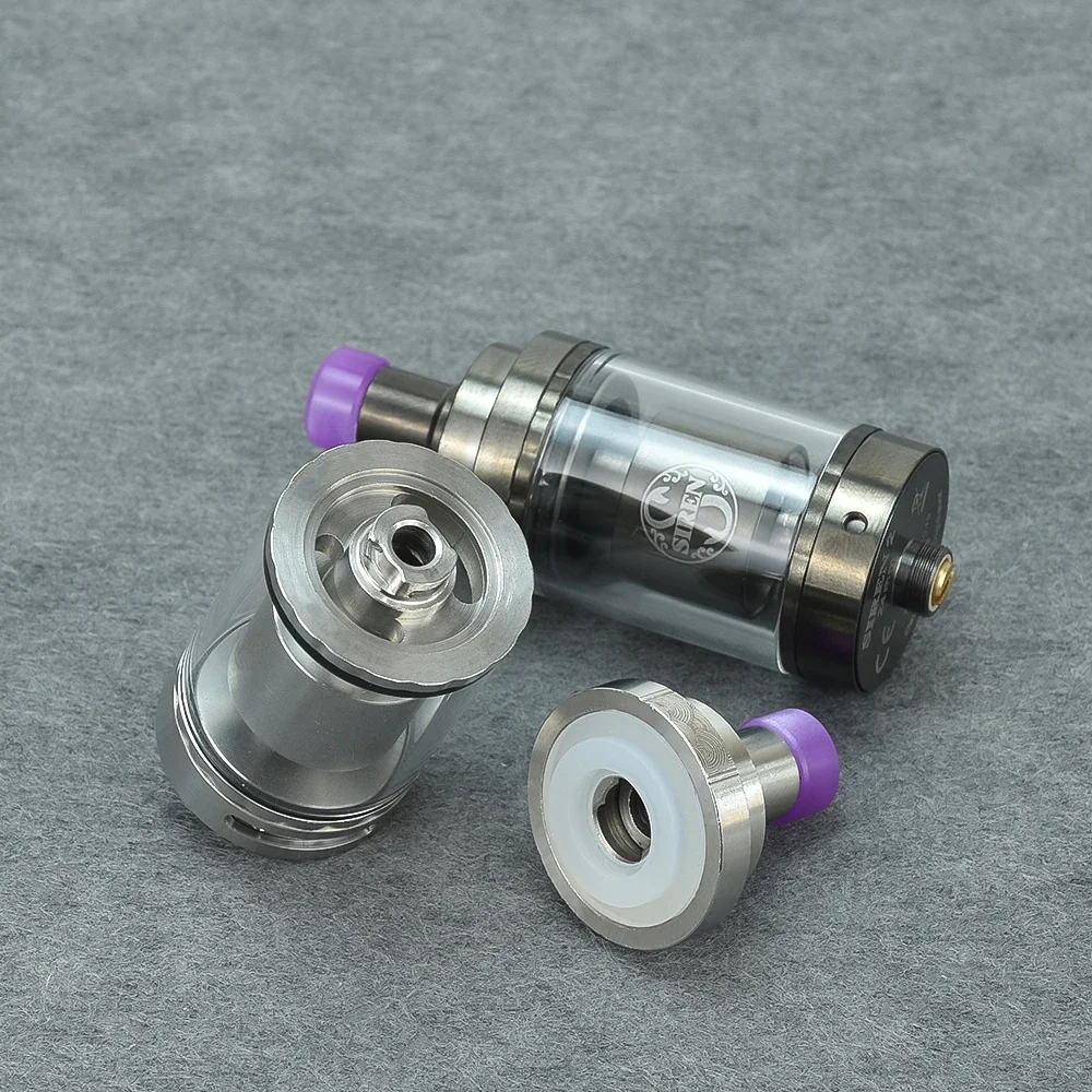 Wolfcoolvape صفارة الإنذار V2 GTA MTL RTA 2 مللي/4.5 مللي لفائف واحدة rta خزان قابل لإعادة البناء RTA 22 مللي متر/24 مللي متر رذاذ تدفق الهواء