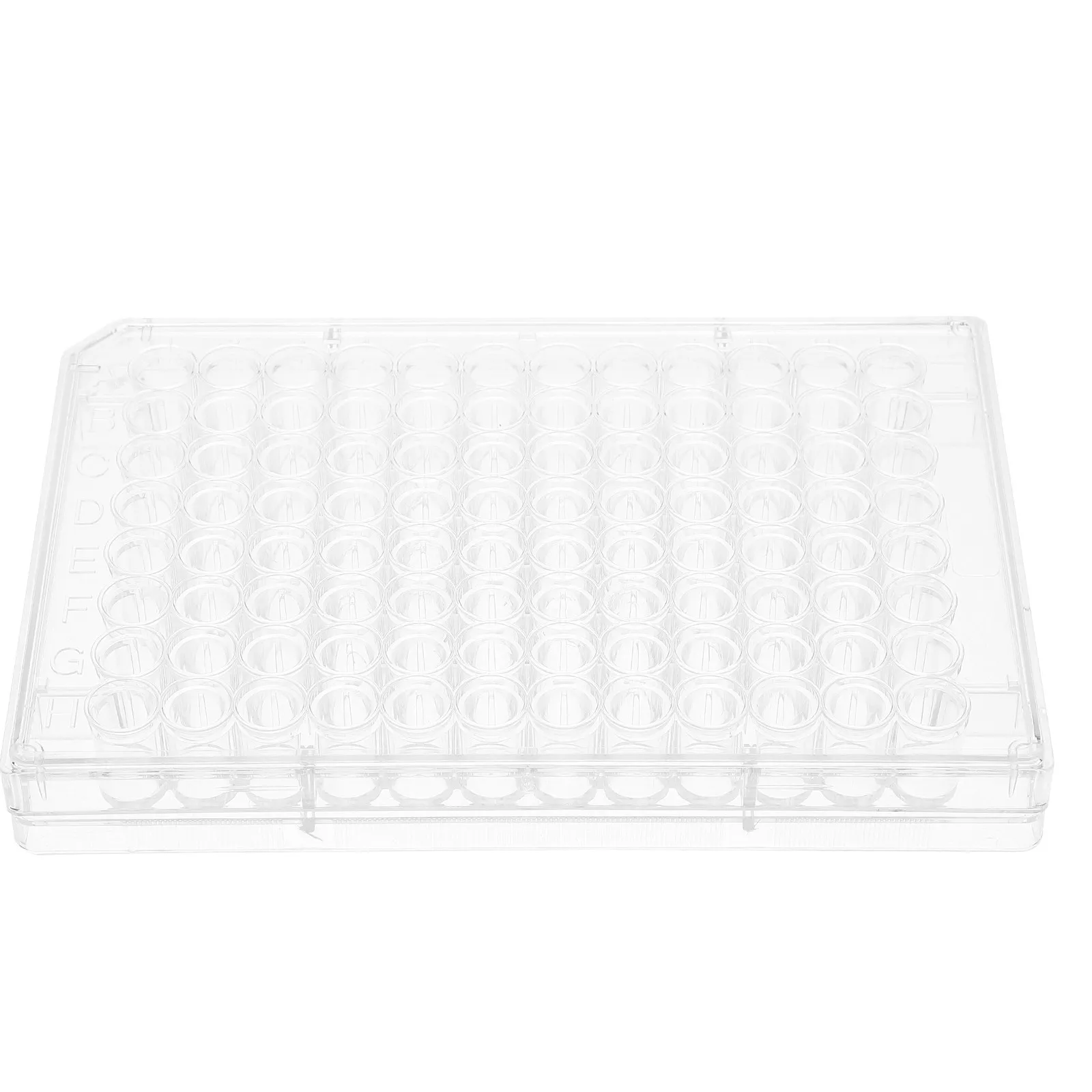96 Well Cell Culture Tray Transparent Laboratory Tissue Culture Plate Durable Flat Surface for Cell Growth Research
