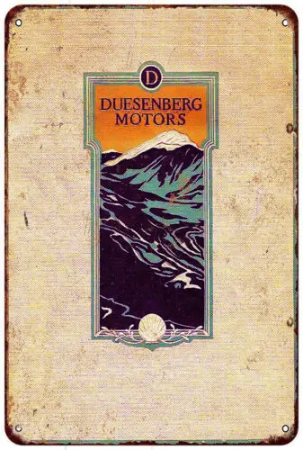 1922 Duesenberg motors Vintage reproduction metal sign