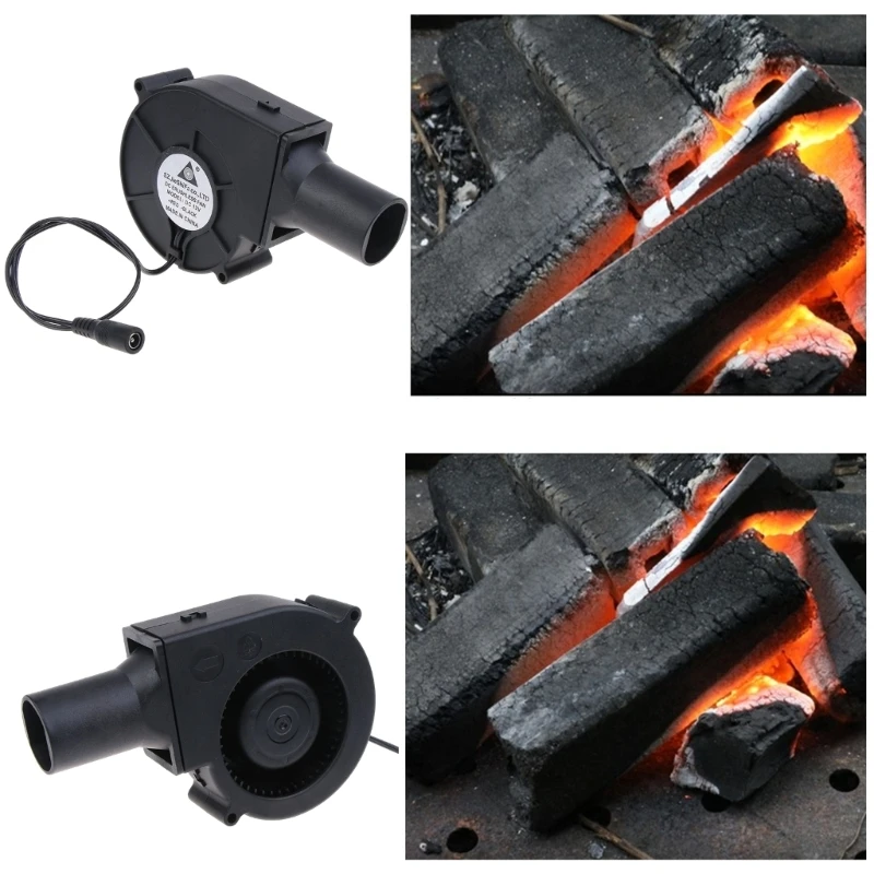 Portable BBQ Fan Air Blower for Barbecue Fan Air Blower Fast Fire Starter Tools for Metal Smelting,Barbecue,Wood Stove