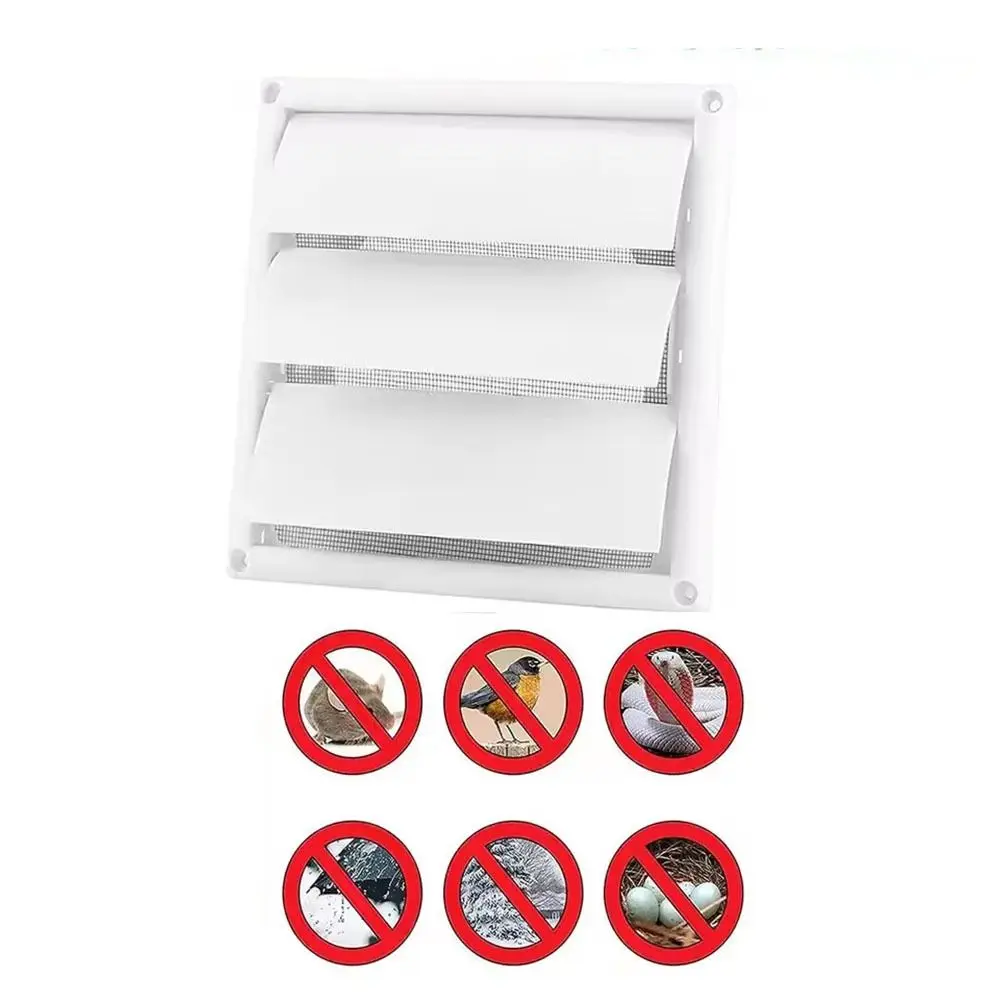 แมลงหน้าจอ Air Dryer Vent 150*150 มม./200*200 มม.ท่อไอเสียท่อชัตเตอร์อะไหล่ louver Vent