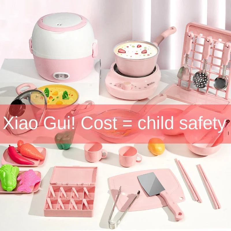 Baby Girls Can Cook Mini Kitchenette Factory Really Cooked Every House Set Girls and Boys Sensory Training Birthday Gift