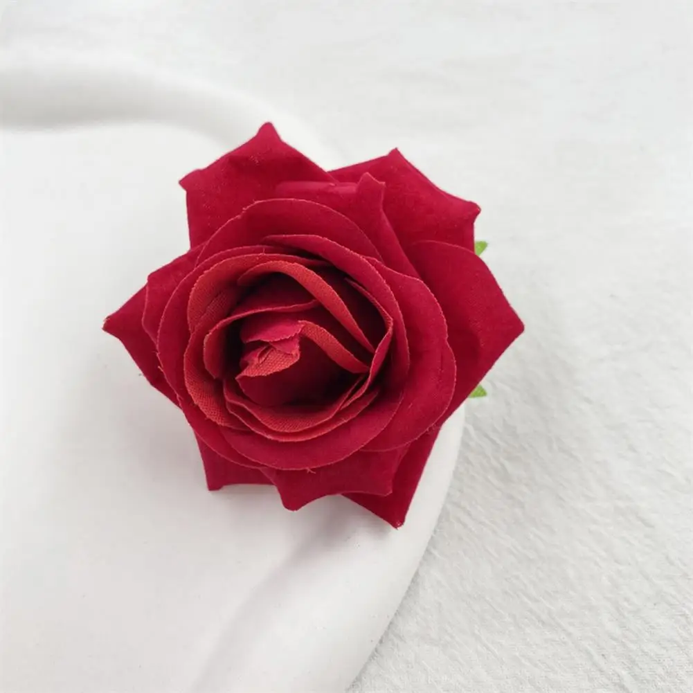 

1 шт., заколка для волос в стиле ретро, красная розовая роза, заколка в виде утконоса, цветок, брошь, аксессуары для волос, модные заколки для волос, реквизит для фотосессии