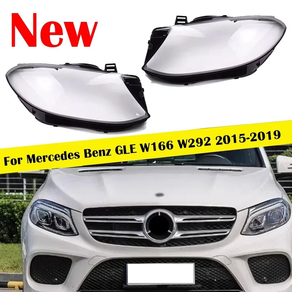 

For Mercedes Benz Gle W166 W292 2015 2016 2017 2018 2019 Led Headlight Lens Shell Cover Left Right Front Headlamp Shade Shell