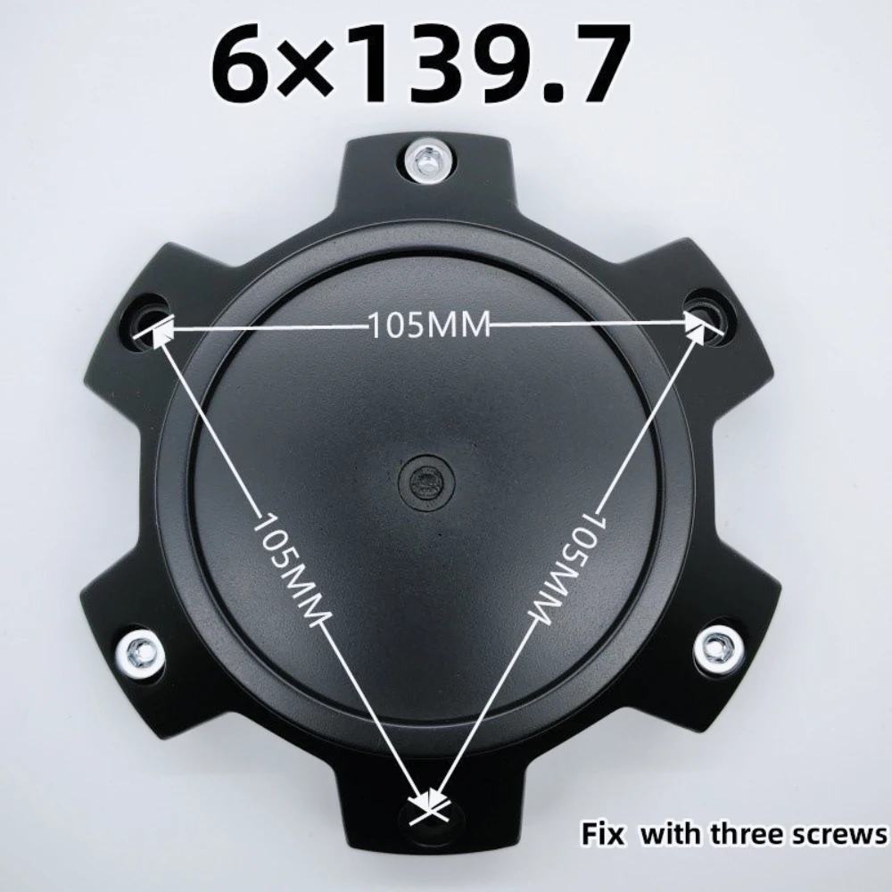 

4pcs 139MM Off-road Vehicle Blank Emblem Car Wheel Center Caps 6 Hole 139.7 No Badge Rim Hubcaps Cover Hub Cap Car Accessories