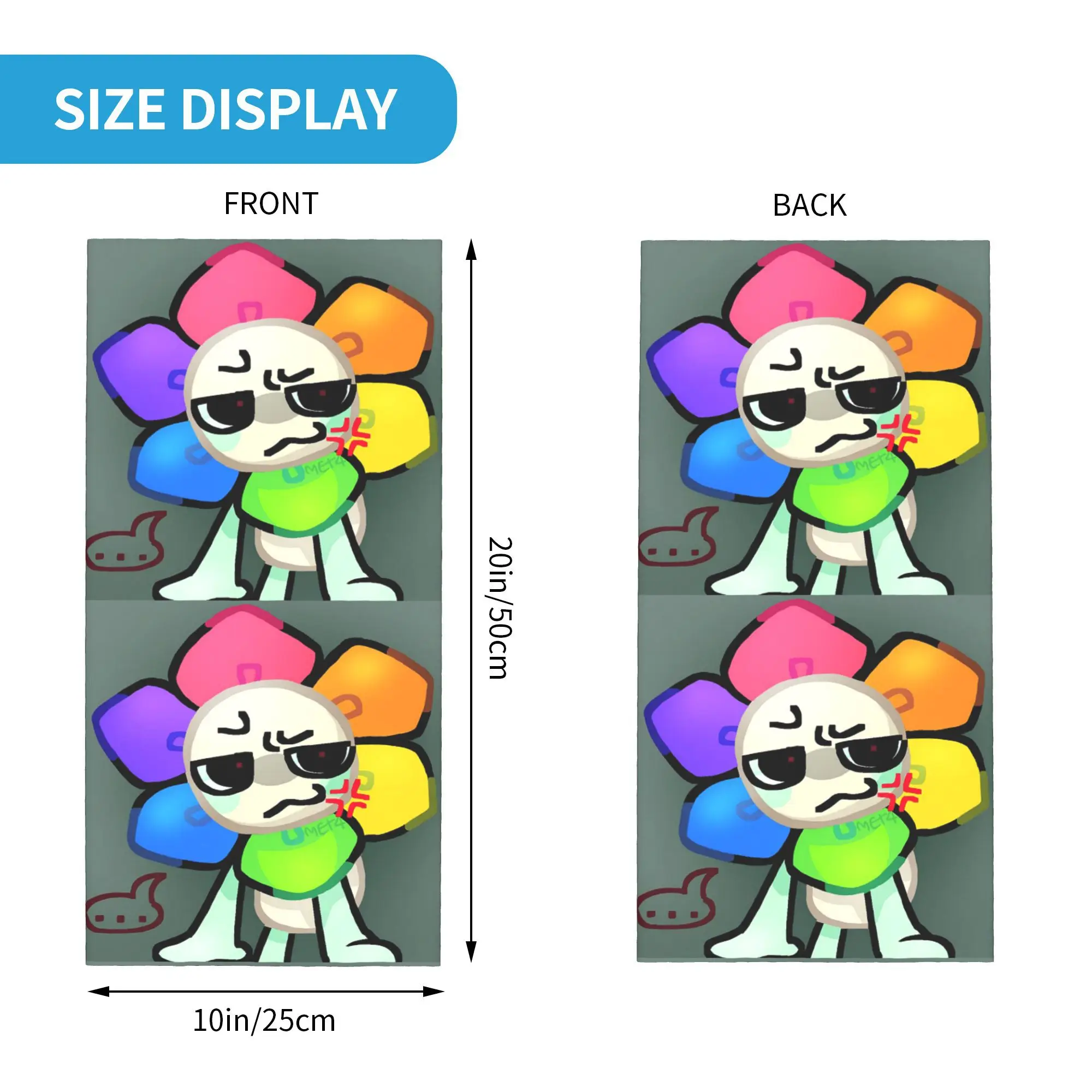 Dandy's World Dandy Bandana Pescoço Polaina Máscara Impressa Cachecol Multiuso Headwear Esportes ao Ar Livre Unissex Adulto Lavável