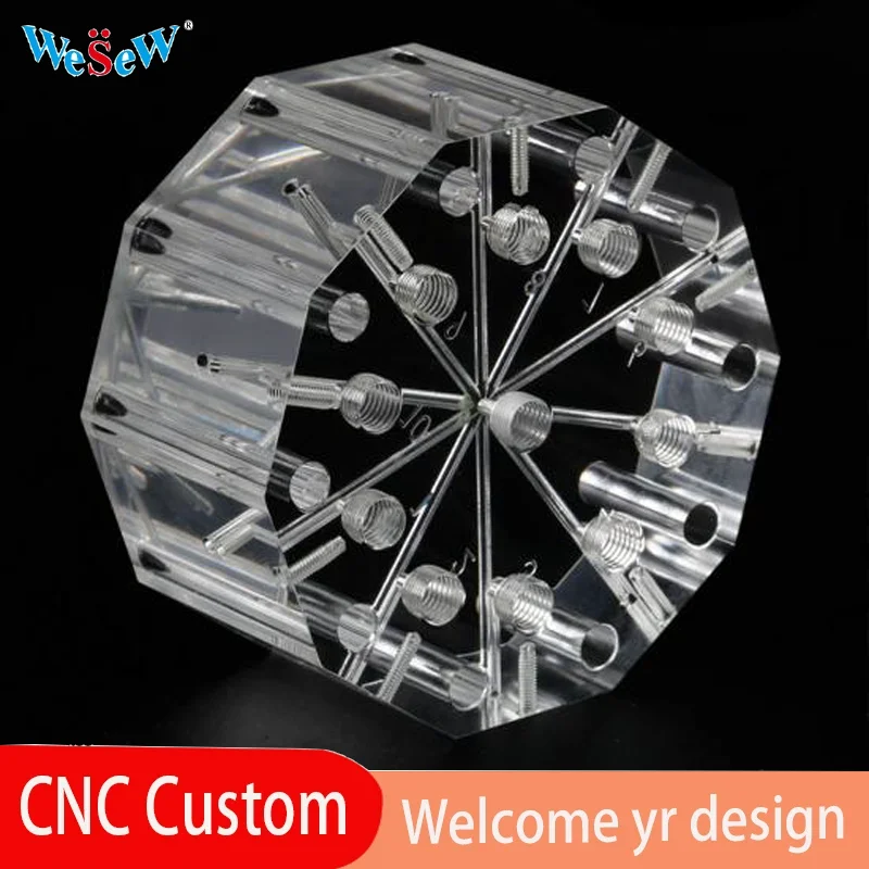 WeSeW Señuelos acrílicos CNC transparentes – Grabado láser personalizado - imagen 4