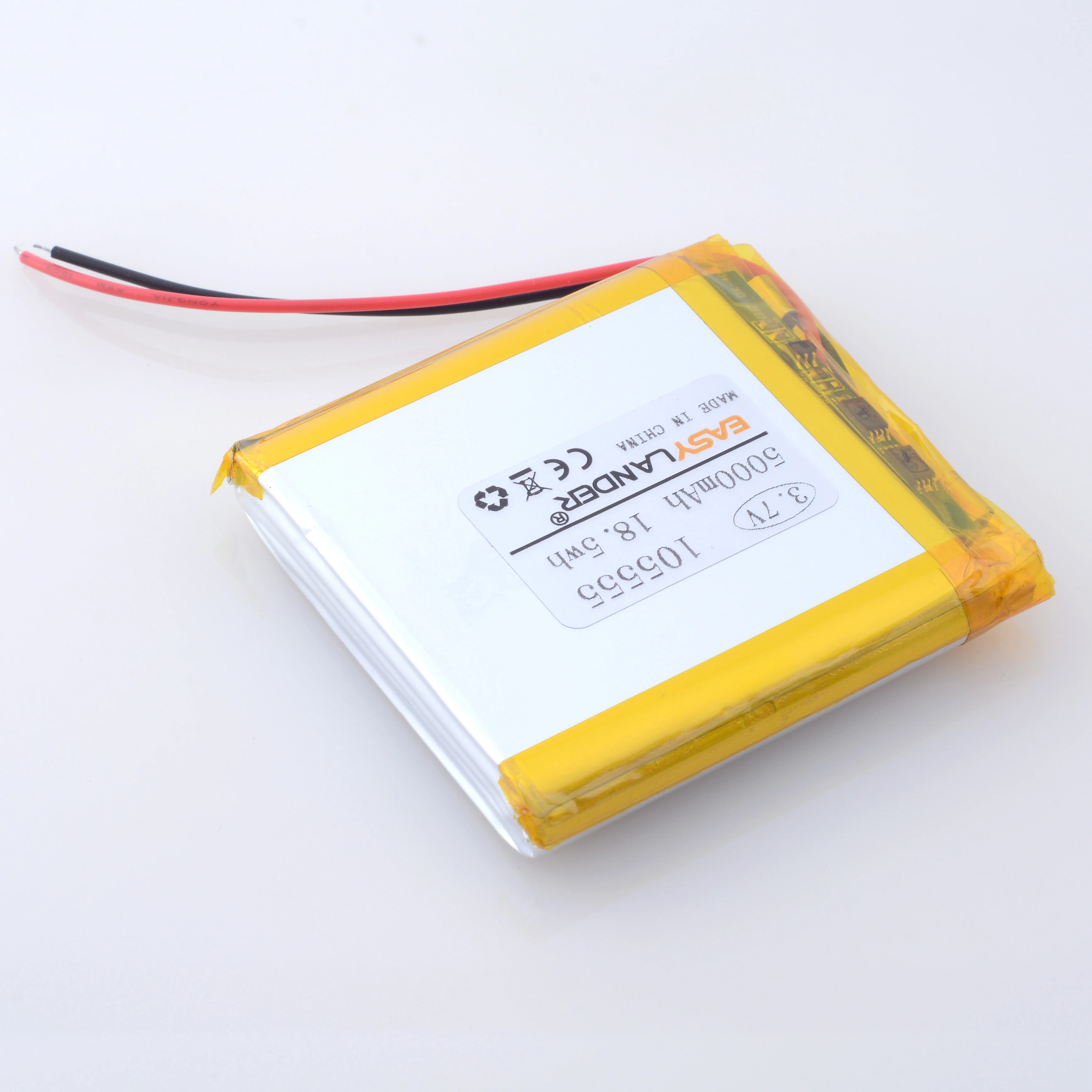 3.7V 105555 Polymer Lithium Battery 5000mAh Rechargeable for MP5 Toys Cameras GPS Bluetooth Speakers