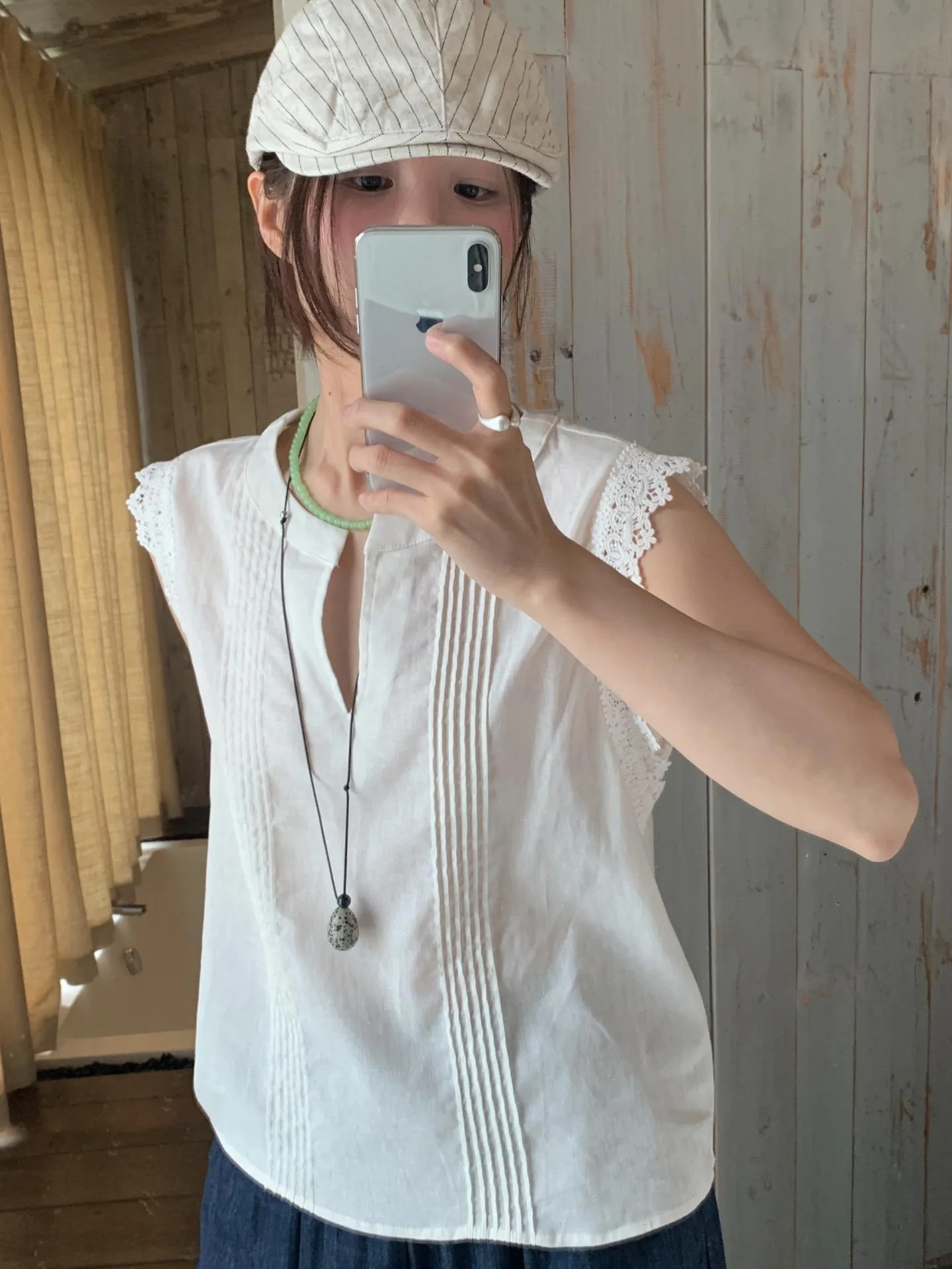 

Chic Ruffle Splice Lace Vest irt Summer New Loose Versatile Top Design Sensation Age Reduction Clothing for Women