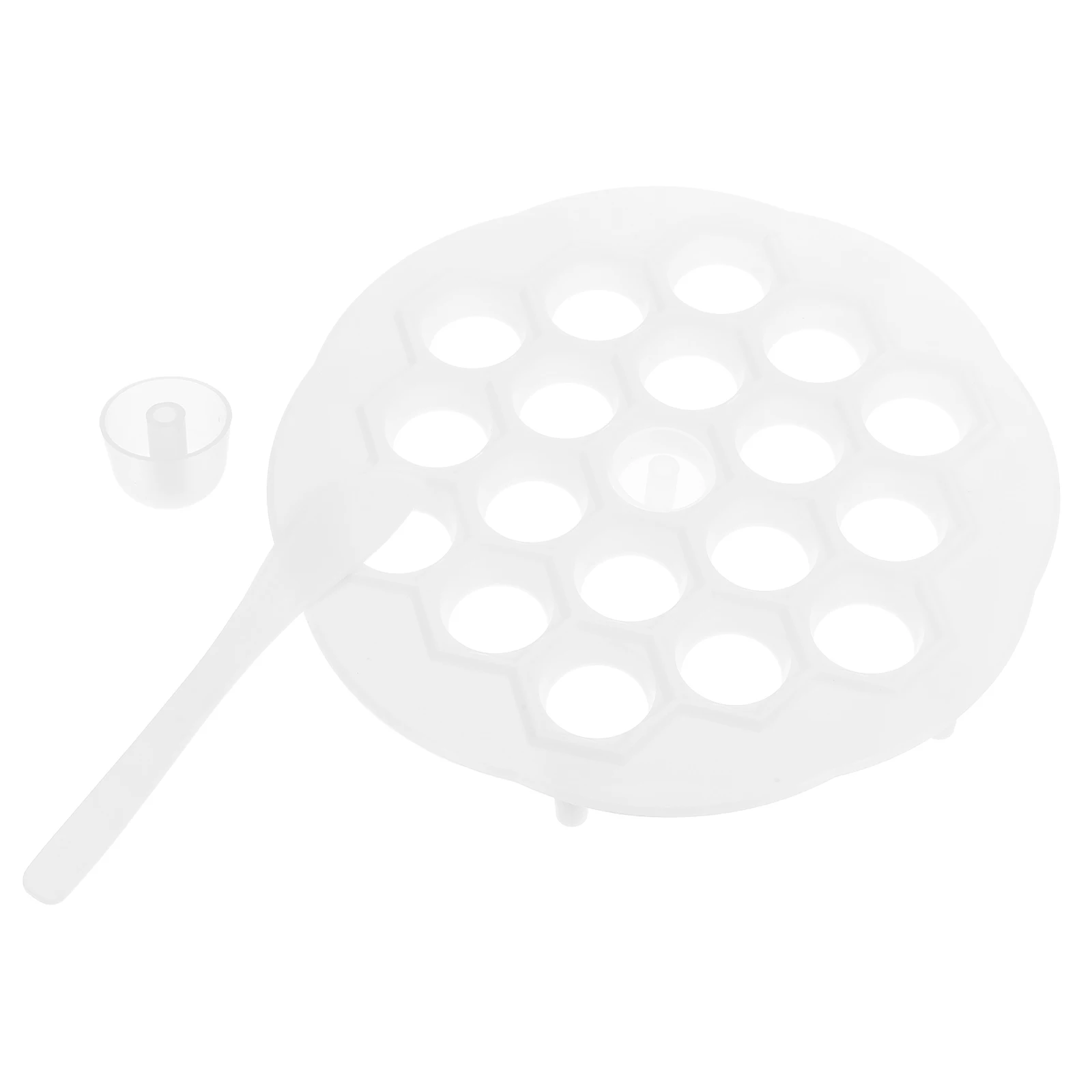 

Dumpling Mold 19 Holes Kitchen Tool Maker Ravioli Food Maker Plastic Lightweight Portable Easy Use Storage