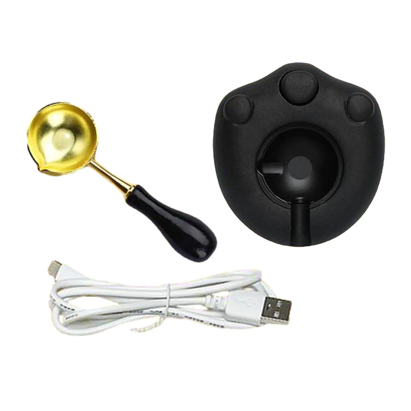 Electric Wax Seal Warmer for Wax Seal Stamp, Sealing Wax Furnace with Wax Seal Spoon for Wax Seal Set