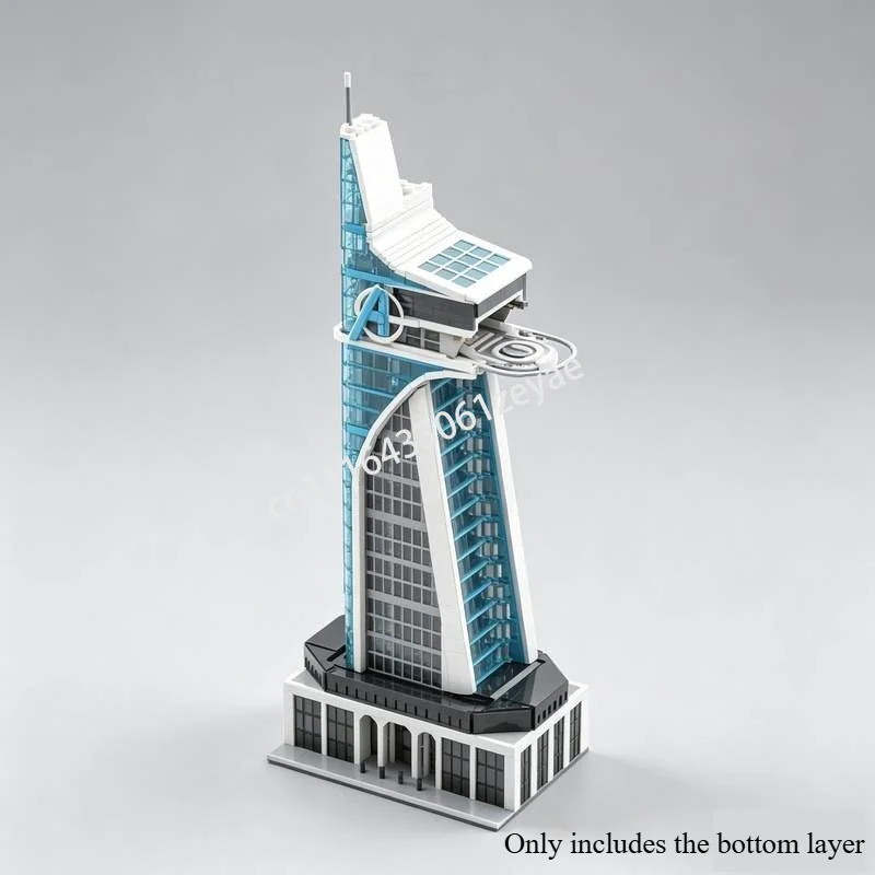 2117PCS Modern City Architecture High Rise Building Model MOC Custom Building Blocks DIY Creative Assembly Educational Toy Gifts