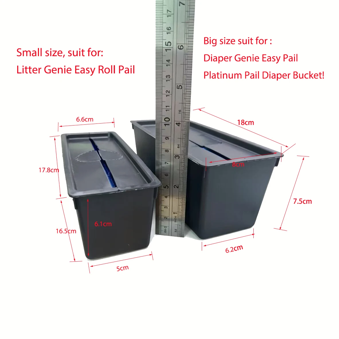 Refills Bags Trash bag Baby Diaper Pail Replacement Bag For Little / Diaper Genie Easy Roll Signature Pail and Platinum Pail view 3
