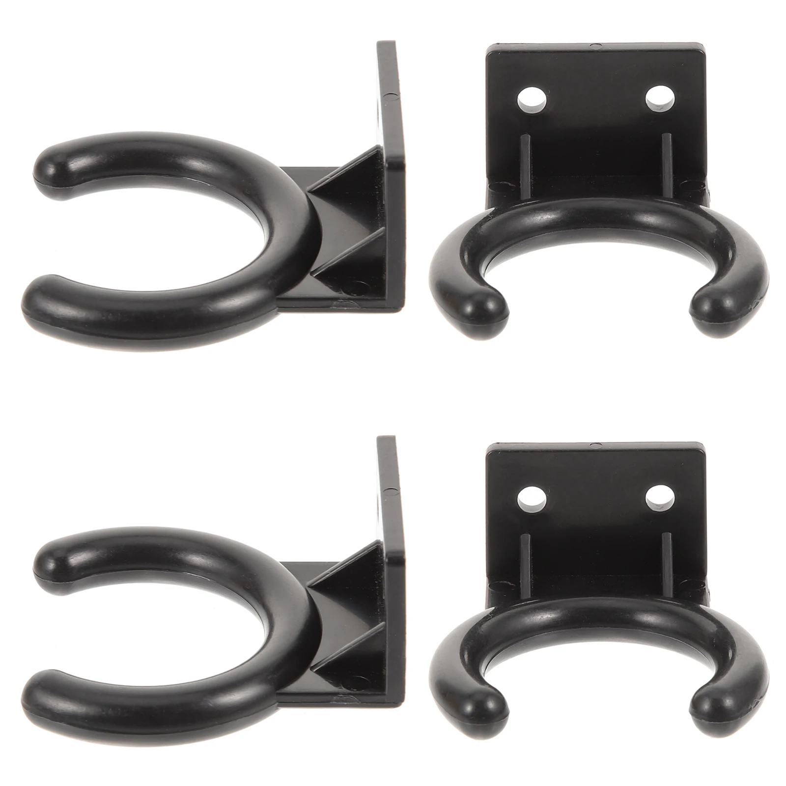 

4pcs Microphone Hanging Ring Diameter Durable Plastic Home KTV Wall Hook Bracket Storage Stand for Mic Accessories