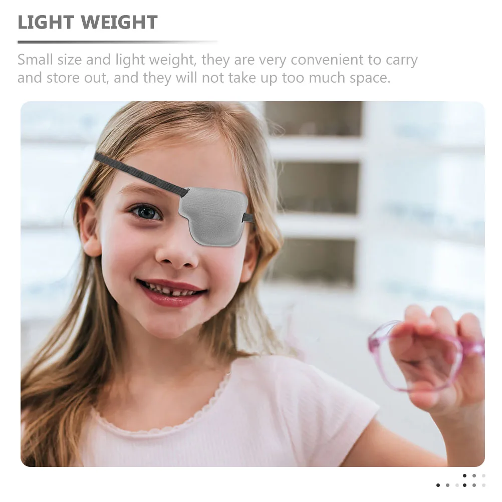 

3pcs Daily Use Patches Wear-Resistant Amblyopia Covers Portable Protectors Small Size Light Weight Adjustable Reusable Cover