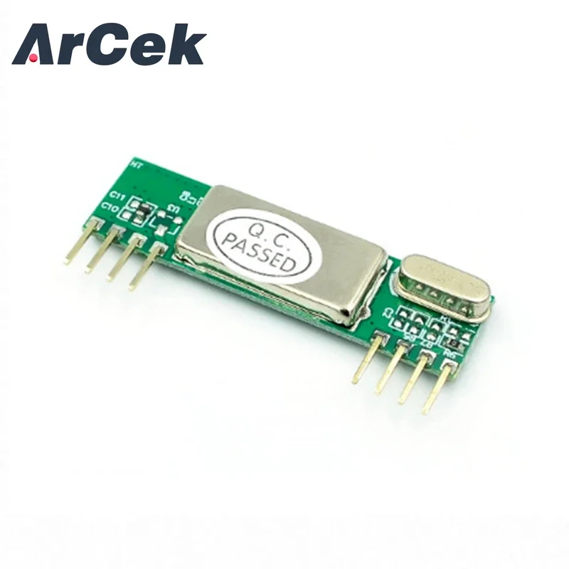 RXB6 433Mhz Superheterodyne Wireless Receiver Module 3v 5.5v Low Power RSSI Signal Board for Arduino ARM AVR Oscillator