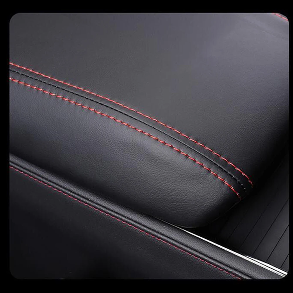 For Ford Mondeo EVOS 2022 2023 Leather Auto Center Armrest Cover Car Central Control Armrest Box Surface trim accessories