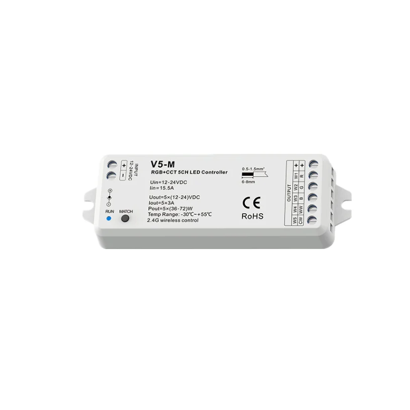 Imagem -06 - Controle Remoto para Lâmpada Led Master Dimmer Painel de Vidro Zonas 2.4g rf Montado na Parede 100v240v Entrada ac 5ch em Dmx512