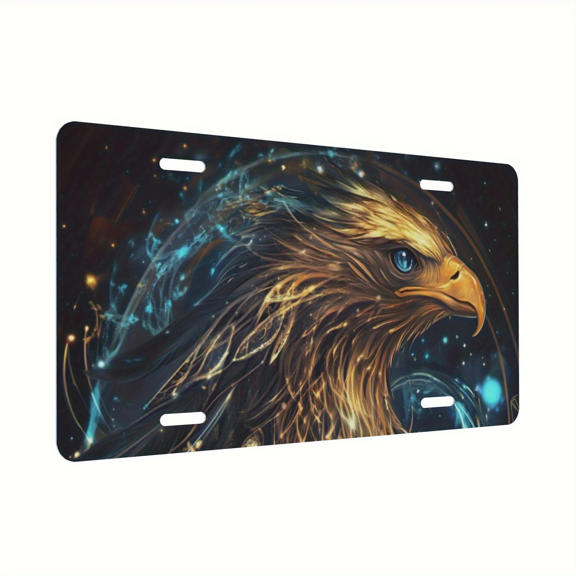 2D Flat Printing, 1pc, Eagle Brand Aluminum Decorative Sign, Male and Female 15.24x30.48 cm for decoration only for Decoration,
