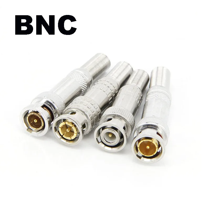 

Solder Solderless BNC Male Plug Connector RG59 Coaxial Cable CCTV video camera Copper Zinc Twist-on