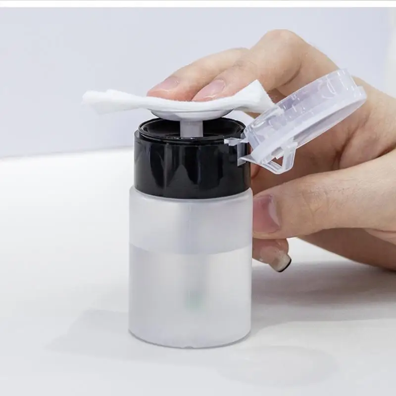 Bouteille à pompe pour nail art, 1 pièce, conception anti-fuite, distribution facile par pression, pour usage domestique, bricolage, soins des ongles, salon