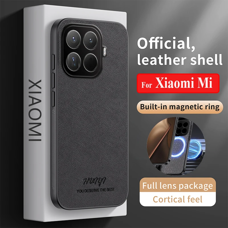 Matte Litschi Textur Leder Weiche Hülle für Xiaomi Mi 15T 14T 13T 12T Pro Silikonhülle für Mi 17 Pro Max 17Pro 17 15 Pro Ultra