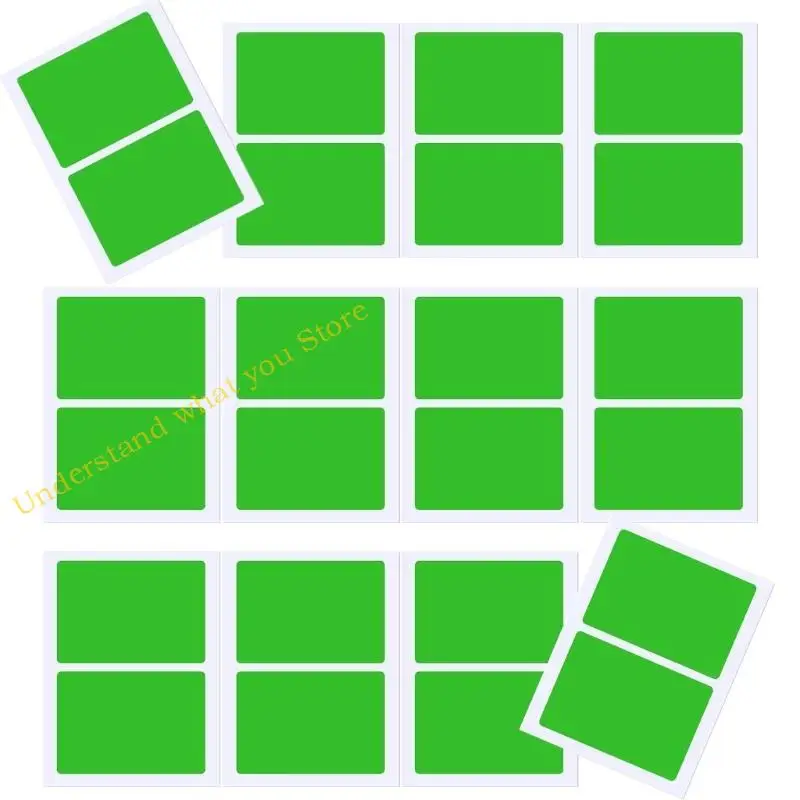 

J60A 12 Sheets/Pack Colored Labels Sticker Coding Labels for Office Moving Box