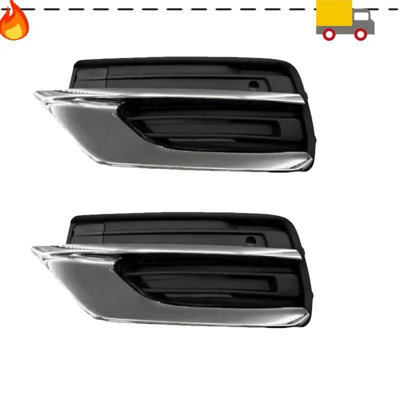 

1Pair Car Front Lower Bumper Grilles Trim Chrome Cover 31663515 31663514 For Volvo XC90 2019-2022 31663539 31663540 Parts