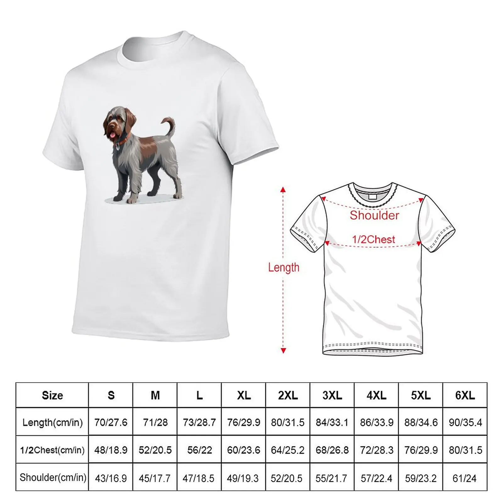 Wirehaired Pointing Griffon T-Shirt vintage anime shirt plus size tops mens t shirts
