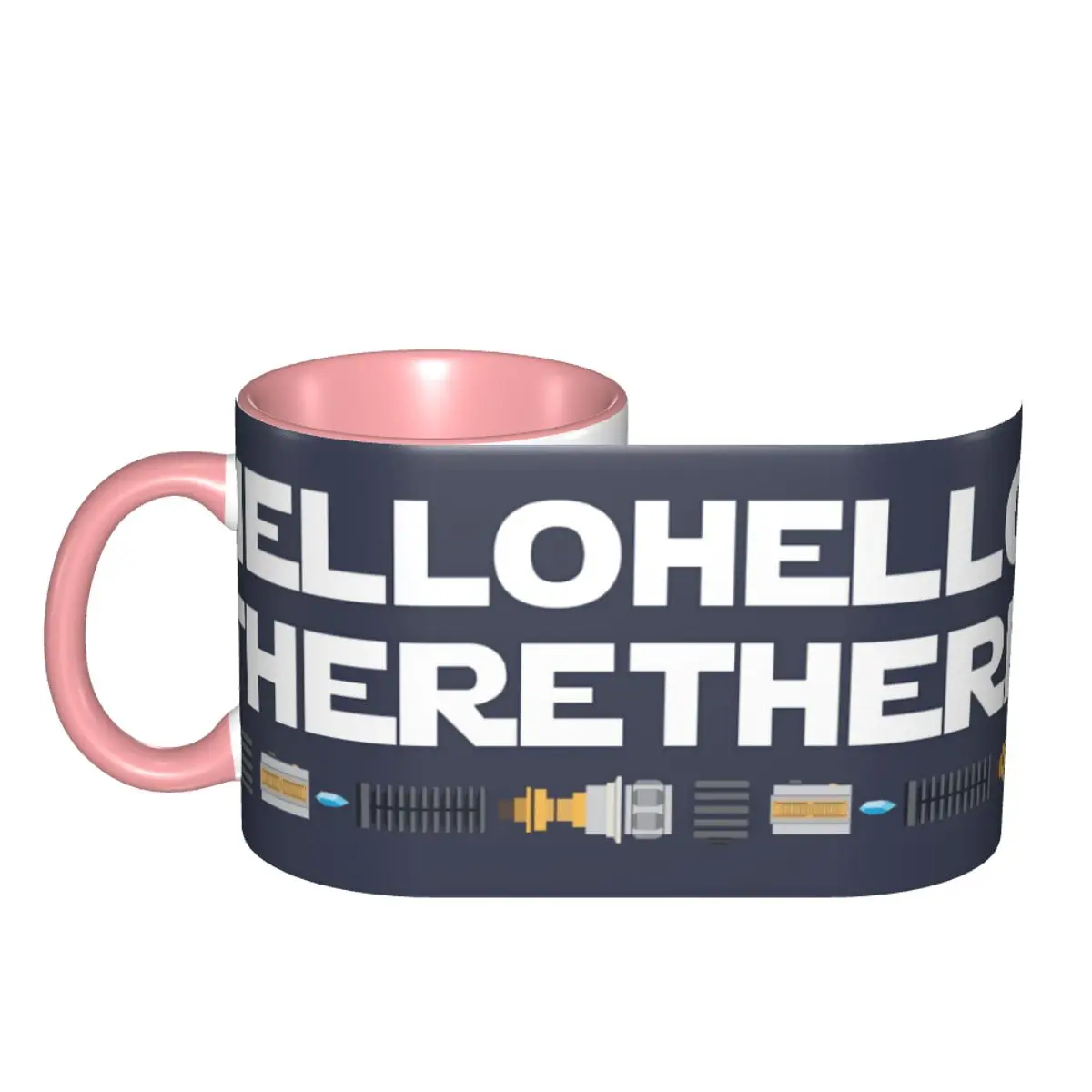 Hello There Mug Funny Ceramic Coffee Cups Tea Mugs Milk Cup Drinkware Gift for Friends DIY Custom