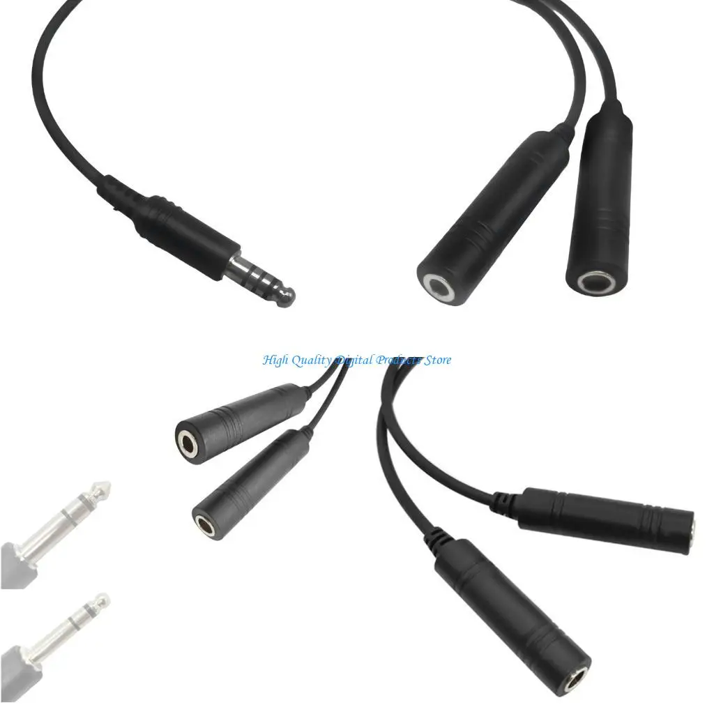 

U2JE Aviation Headset to U174/U Connector Adapter Cable for Seamlessly Communication