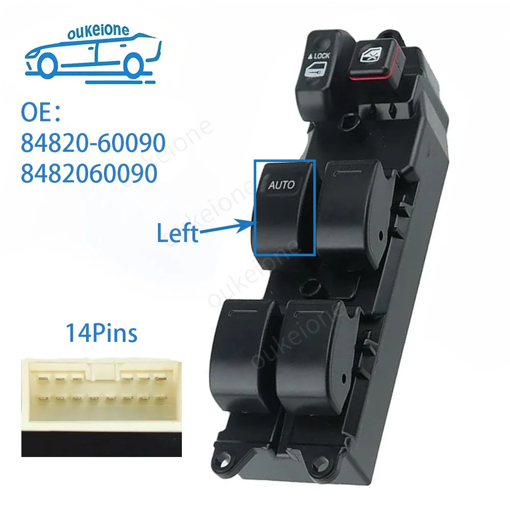 Для Toyota Echo Yaris T.U.V 4Runner Avalon Corolla Camry 1997-2005 годов, электрический главный переключатель окна, кнопка управления автомобиля 8482060090 Для Toyota Echo Yaris T.U.V 4Runner Avalon Corolla Camry 1997-2005 годов, электрический главный переключатель окна, кнопка управления автомобиля 8482060090